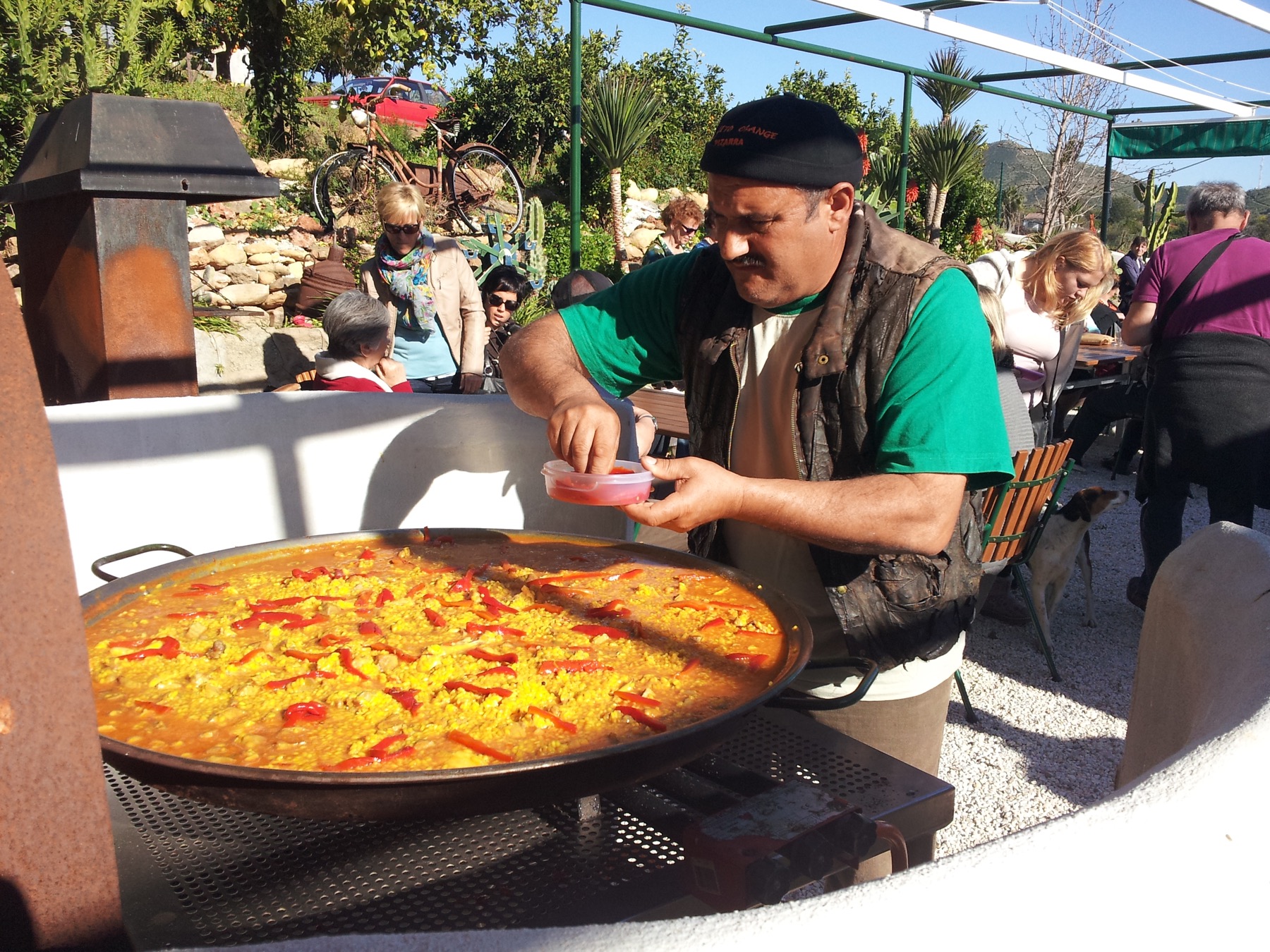 Freshly prepared food at Juanito Orange